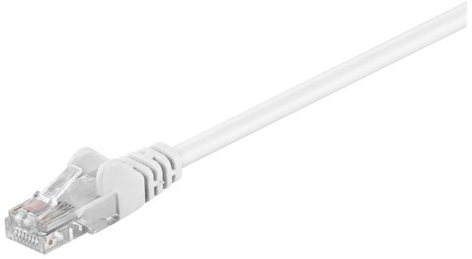 „MicroConnect U/UTP CAT5e 5M Baltas PVC“ (B-UTP505W)