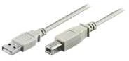 Kabelis USB MicroConnect USB-A - USB-B 3 m Baltas (USBAB3)