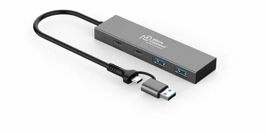 MicroConnect 4w1 šakotuvas su hibridine USB-A ir USB-C jungtimi