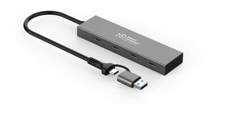 HUB USB MicroConnect USB-C 3.2 Gen 1 4-Port hub