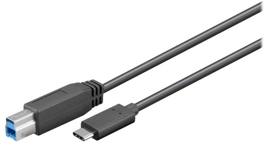 USB kabelis MicroConnect USB-C - USB-B 3 m juodas (USB3.1CB3)