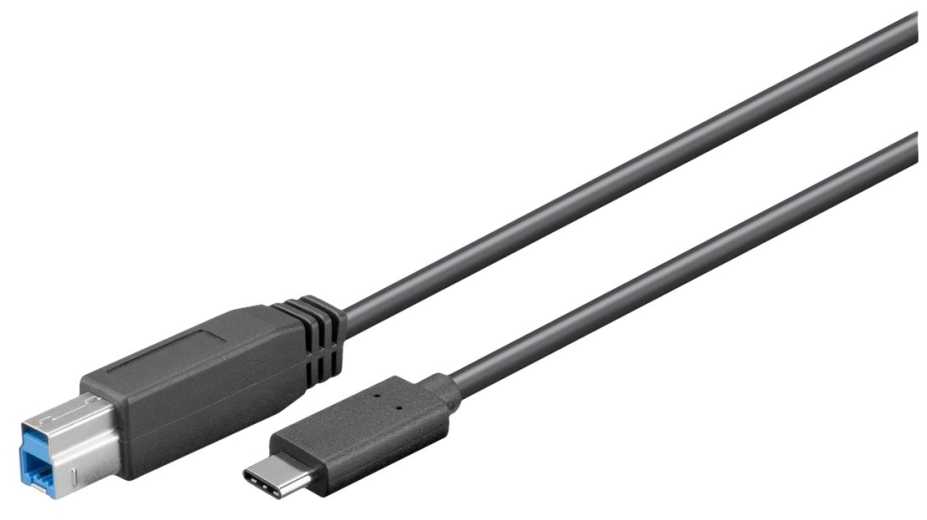 USB kabelis MicroConnect USB-C - USB-B 5 m juodas (USB3.1CB5)