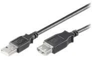 Kabelis USB MicroConnect USB-A - USB-A 0.3 m Juodas (USBAAF03B)
