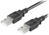 USB kabelis MicroConnect USB-A - USB-A 3 m Juodas (USBAA3B)