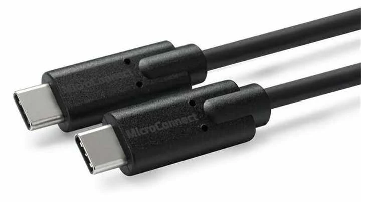 „Microconnect USB3.1CC2“, 2 m, USB C, USB C, USB 3.2 Gen 2 (3.1 Gen 2), Juoda