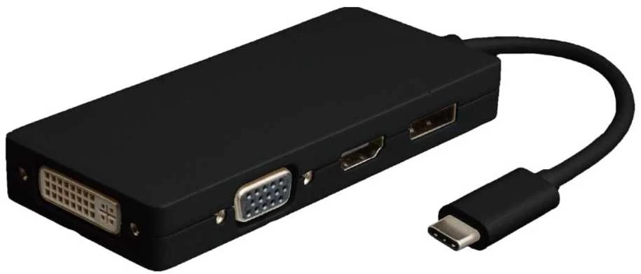 MicroConnect USB-C multi-port adapteris su vaizdo jungtimis