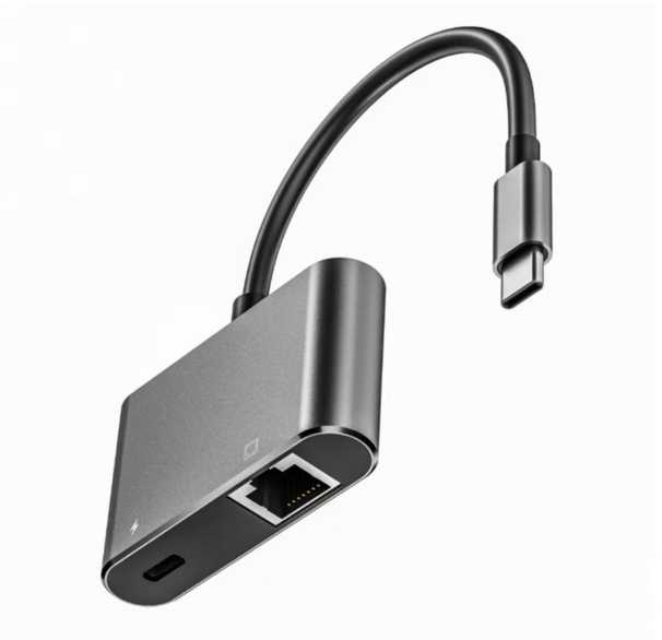 Adapteris USB MicroConnect USB-C - RJ-45 Juodas (USB3.1CETHPDBA)