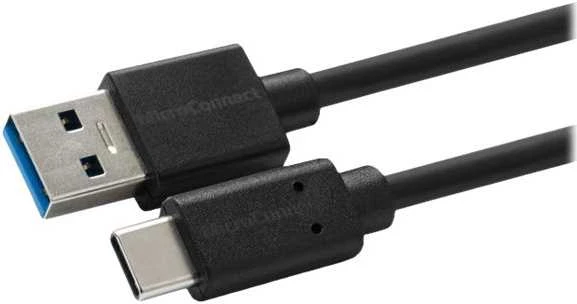 USB kabelis MicroConnect USB-A - USB-C 1,5 m Juodas (USB3.2CA1.5)