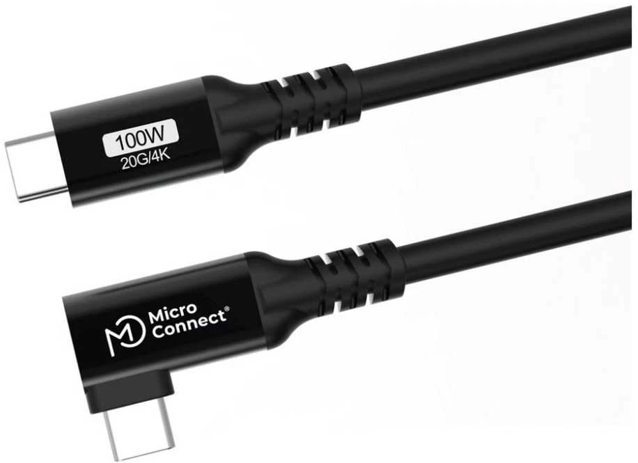 Microconnect USB3.2CC015-A, 0,15 m, USB C, USB C, USB 3.2 Gen 2x2, Juoda