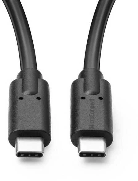 Kabelis USB MicroConnect USB-C - USB-C 0.25 m Juodas (USB3.2CC0.25)