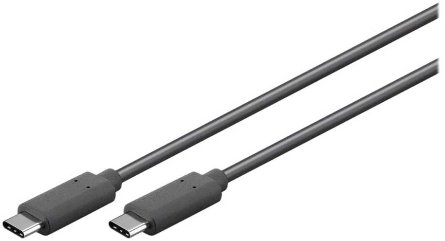 USB kabelis MicroConnect USB-C - USB-C 1 m juodas (USB3.2CC1)
