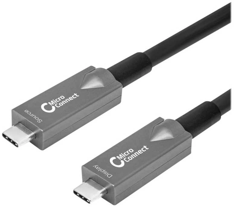 USB MicroConnect USB-C - USB-C kabelis 7,5 m, juodas (USB3.2CC7OP)