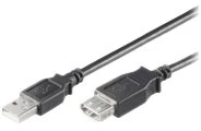 Kabelis USB MicroConnect USB-A - USB-A 1 m Juodas (USBAAF1B)