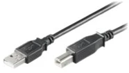 MicroConnect Kabelis MICRO_CONNEC USB TypeA M, USB TypeB M, 0.1m, juodas
