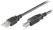 Kabelis USB MicroConnect USB-A - USB-B 3 m Juodas (USBAB3B)