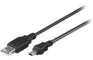 Kabelis USB MicroConnect USB-A - 0.5 m Juodas (USBAMB505)