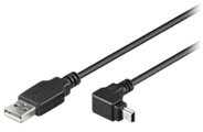 Kabelis USB MicroConnect USB-A - miniUSB 1,8 m Juodas (USBAMB52A)
