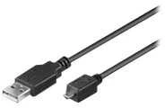 Kabelis USB MicroConnect USB-A - miniUSB 1,8 m Juodas (USBAMB82)