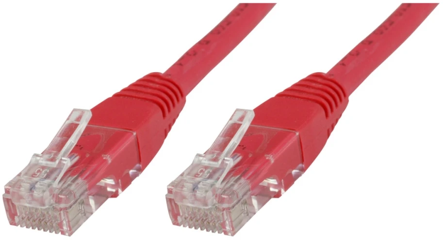MicroConnect RJ-45 / RJ-45 kat.6 3m Raudona (UTP603R)