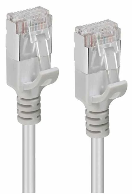 „Microconnect“ V-FTP6A01-SLIM, 1 m, Cat6a, U/FTP (STP), RJ-45, RJ-45, pilkas