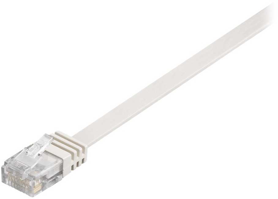 MicroConnect RJ-45 / RJ-45 kat.6 U / UTP Baltas 1,5 m (V-UTP6015W-FLAT)