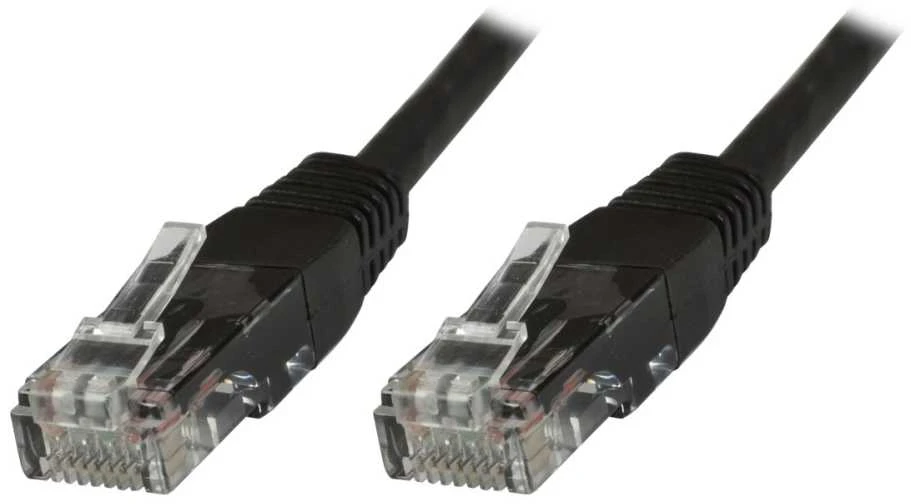 MicroConnect RJ-45/RJ-45 kat.6 U/UTP Juodas 10vnt. 1m (V-UTP601SVP)