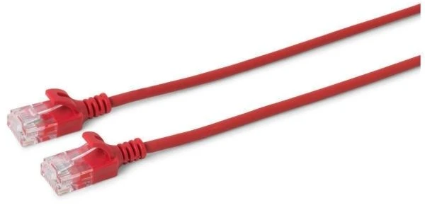 Microconnect V-UTP602R-SLIM, 2 m, Cat6, U/UTP (UTP), RJ-45, RJ-45, Raudona