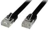 „MicroConnect“ tinklo kabelis CAT6 U/UTP 3 m Juodas (V-UTP603S-FLAT)