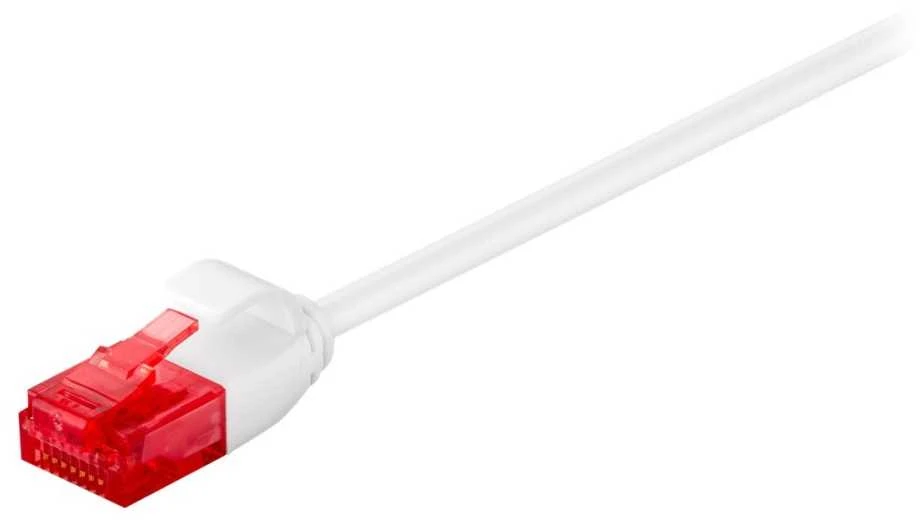 MicroConnect RJ-45 / RJ-45 kat.6 U / UTP Baltas 3m (V-UTP603W-SLIM)