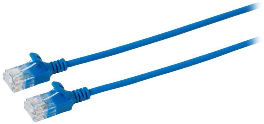 MicroConnect U/UTP CAT6A Slim 1M Mėlyna