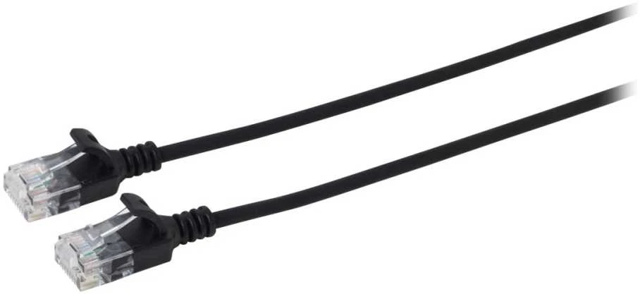 MicroConnect U/UTP CAT6A Slim 7.5M Juodas