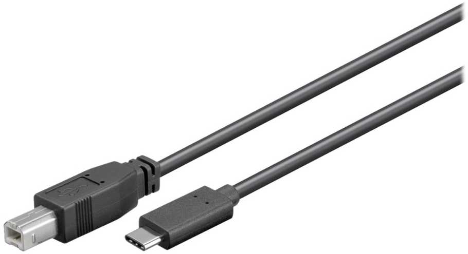 Kabelis USB MicroConnect USB-C - USB-B 3 m Juodas (USB3.1C2B3)