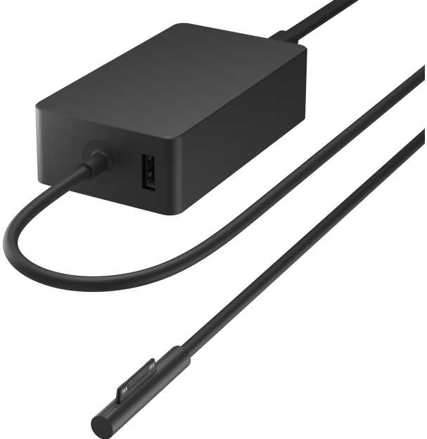 Microsoft Surface 65 W maitinimo šaltinis, skirtas naudoti viduje, kintamosios srovės, 1,7 m, juodas