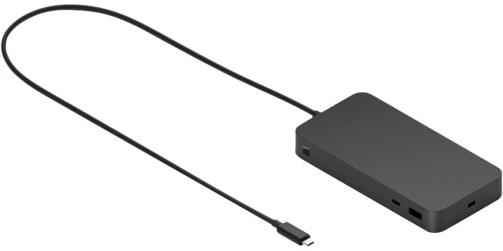 „Microsoft Surface Thunderbolt 4“ dokas, laidinis, „Thunderbolt 4“, 2500 Mbit/s, juodas, „Kensington“, Microsoft