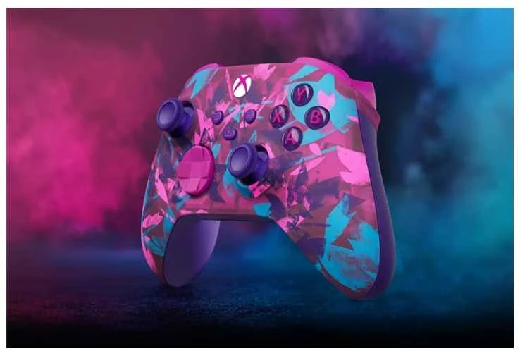 „Microsoft XBOX“ belaidis valdiklis – „Heart Breaker Special Edition“ Mėlyna, Rožinė, Violetinė „Bluetooth“ žaidimų pultas Analoginis / skaitmeninis „Android“, asmeniniams kompiuteriams, „XBOX One“, „XBOX Series S“, „XBOX Series X“, „iOS“
