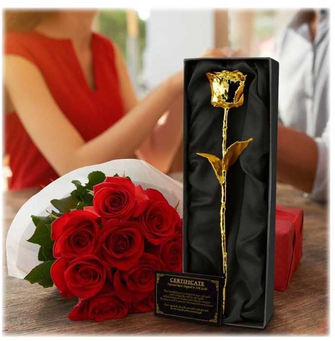 Golden Rose Mikamax - 24 karatų auksinė rožė