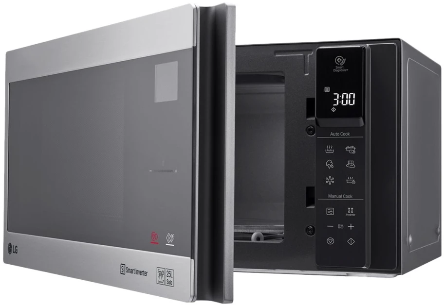 LG MS2595CIS mikrobangų krosnelė Stalviršis Mikrobangų krosnelė be papildomų funkcijų 25 L 1000 W Sidabras, Nerūdijančiojo plieno