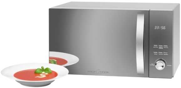 Mikrobangų krosnelė Profi Cook Proficook PC-MWG 1176 H sidabras