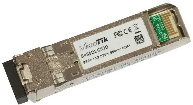 Šakotuvas MIKROTIK MT S+85DLC03D MikroTik S+85DLC03D 10GbE SFP+ SR-LC (MM) 850nm for CCR1036-8G-2S+/EM Unit