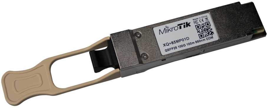 Mikrotik XQ+85MP01D tinklo siųstuvų-imtuvų modulis Optinis pluoštas 100000 Mbit/ai QSFP28 850 nm