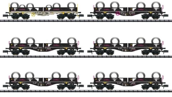 Minatol Handelsselskab Aps MiniTrix 15080 N vagonų komplektas Coil-transport iš AAE Sgmmns 190