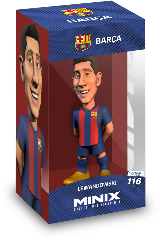 Kolekcinė Figūrėlė - MINIX FC Barcelona Robert Lewandowski 12 cm
