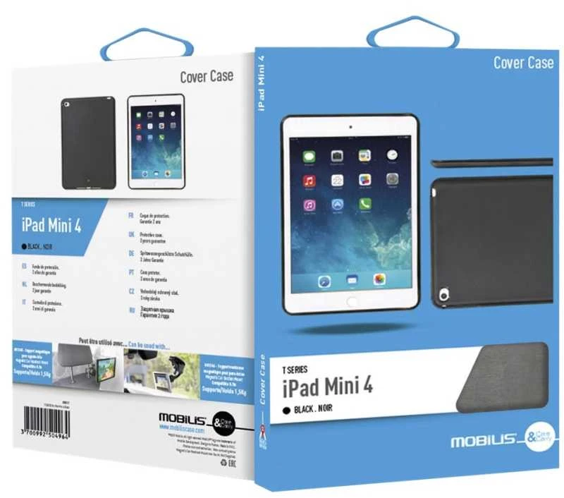 Dėklas na tablet Mobilis Mobilis T series for iPad Mini 5 (2019)/Mini 4 Juodas - Bulk