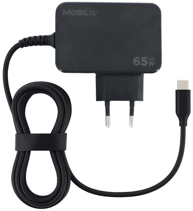 Nešiojamojo kompiuterio maitinimo adapteris Mobilis 65 W, (020015)