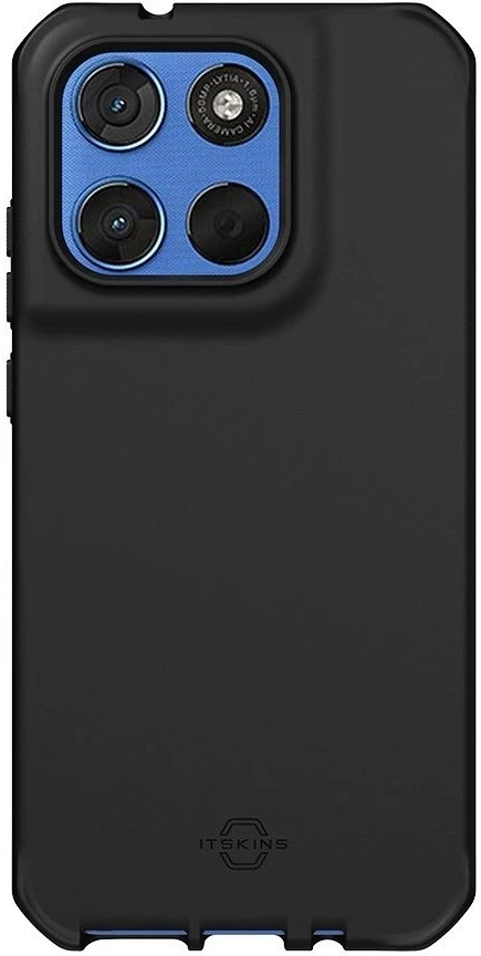 Mobilis „SPECTRUM_R“ dėklas, skirtas „Motorola Moto G67“, vientisas juodas matinis minkštas dėklas