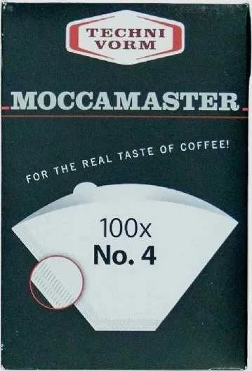Kavos Aparatas - Moccamaster 85022 Popierinis Filtras 100 vnt. Baltas