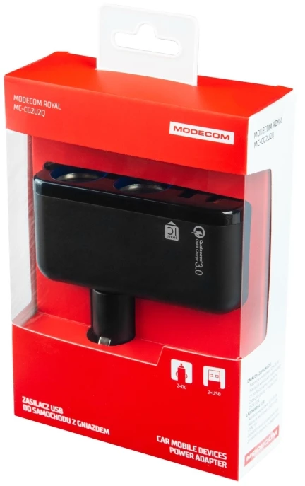 Mode_Com Įkroviklis Modecom Royal 2x USB-A (ZT-MC-CG2U2Q-11)