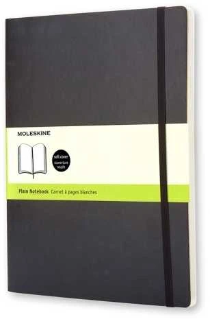 Užrašų knygutė Moleskine Classic 19x25cm, baltais lapais, minkštu viršeliu, juodos spalvos