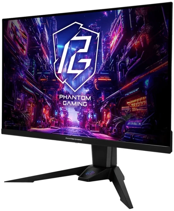 Monitorius Asrock PGO27QFV, 68.6 cm (27"), 2560 x 1440 pikselių, Quad HD, QD-OLED, 0.03 ms, Juodas
