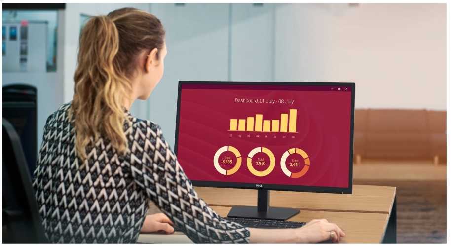 DELL E Series E2725H monitorius komputerowy 68,6 cm (27") 1920 x 1080 px Full HD LED Juodas